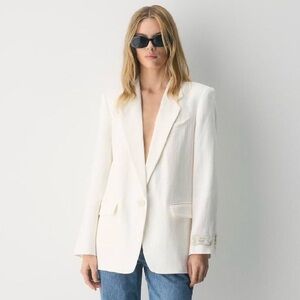 Wilfred Women's Elegant Cream Blazer Size M